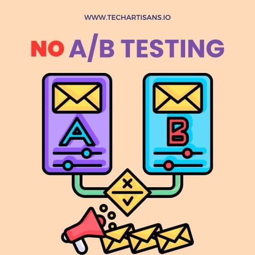 No A/B Testing