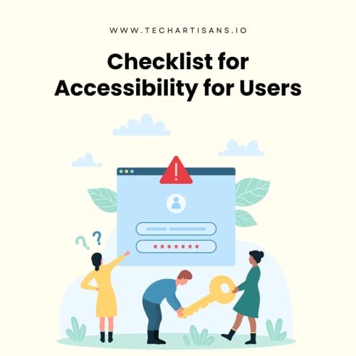 Checklist for Accessibility for users