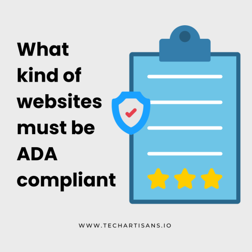 What kind of websites must be ADA compliant