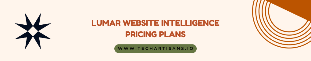 Lumar Website Intelligence Pricing Plans