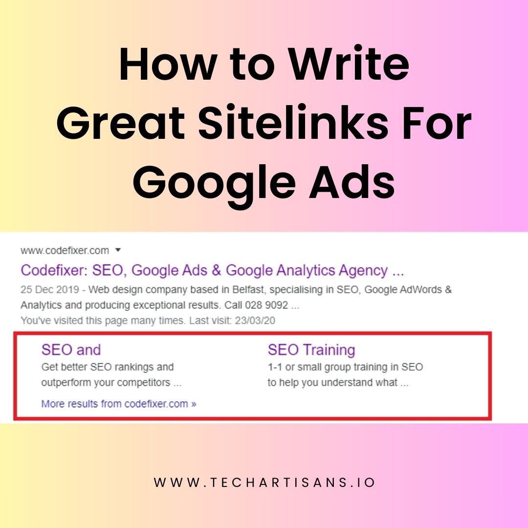 Google Ads Sitelinks Crafting Compelling Copy