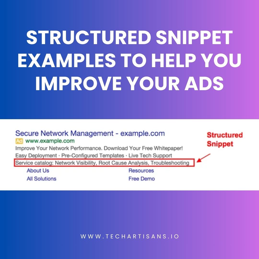 Structured Snippet Examples to Help You Improve Your Ads
